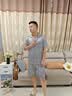 俞兆林冰丝男士睡衣夏季薄款短袖短裤家居服男生夏天大码26年新款套装 NSCBF-银灰色 【短袖短裤套装】 XL 男【推荐120-140斤】 实拍图