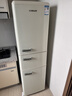 德姆勒（DEMULLER）复古冰箱小型大容量家用租房电冰箱 化妆品强劲网红冰箱冷藏冷冻节能 BCD-212芝士白【三温区】 实拍图