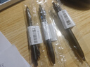 uni三菱 按制圆珠笔金属杆原子笔中油笔软胶笔握 低重心白胶粉杆 SXN-1000 0.7mm黑色 实拍图