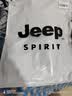 JEEP SPIRIT吉普短袖T恤男夏季纯色纯棉打底衫男士宽松圆领上衣男 灰色 XL 实拍图