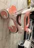 贝趣儿童三轮车1-3岁脚踏车宝宝遛娃神器婴儿推车溜溜车三合一手推车 【安全护栏+靠背推杆+遮阳棚】 粉 推骑两用0-6岁溜娃小孩自行车 实拍图