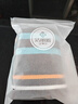 洁丽雅（Grace）7A级抗菌防螨洗脸毛巾纯棉条纹擦脸巾洗澡毛巾2条装 兰色+棕色 实拍图