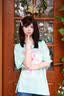 森女部落原创蛋糕印花圆领蕾丝花边拼接抗菌T恤夏短袖女上衣宽松 绿色（单件） 单件 S 单件 实拍图