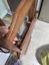 WAWJ吧台小椅子高脚凳酒吧家用网红前台吧轻奢折叠实木岛台椅现代简约 茶色-中号 实拍图