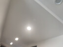 雷士（NVC）LED筒灯客厅过道嵌入式二级能效全铝高亮漆白6瓦暖白开孔75-85mm 实拍图