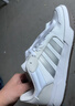adidas ENTRAP美式校园风运动少年感复古篮球风板鞋男女阿迪达斯   白色/暗银金属/树脂黄   40.5 实拍图