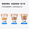 乐扣乐扣（LOCK&LOCK）婴儿辅食盒 宝宝耐热玻璃辅食碗 可蒸煮冷冻保鲜盒 绿色215ML*3 实拍图