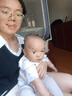 夏季婴儿衣服纯棉短袖连体衣女男宝宝哈衣爬爬服0-2岁婴幼儿服饰 紫色花朵 73cm 实拍图