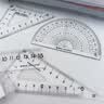 晨光（M&G）文具大数字套尺尺子套装小学生考试4件套（直尺15cm+三角尺*2+量角器）ARL960KX 实拍图