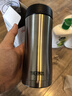 膳魔师（THERMOS）保冷保温杯400ML高真空不锈钢商务办公保温杯JCG-400C SBK 实拍图