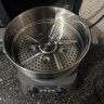 美的（Midea）钛陶电炒锅 电蒸锅宿舍煮锅炒菜专用分体式家用多功能一体电火锅煎锅5.5L多用途锅HCG3218S配蒸笼 实拍图