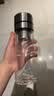 青苹果茶水分离杯350ml 双层玻璃一键开盖泡茶杯 父亲节礼物 实拍图