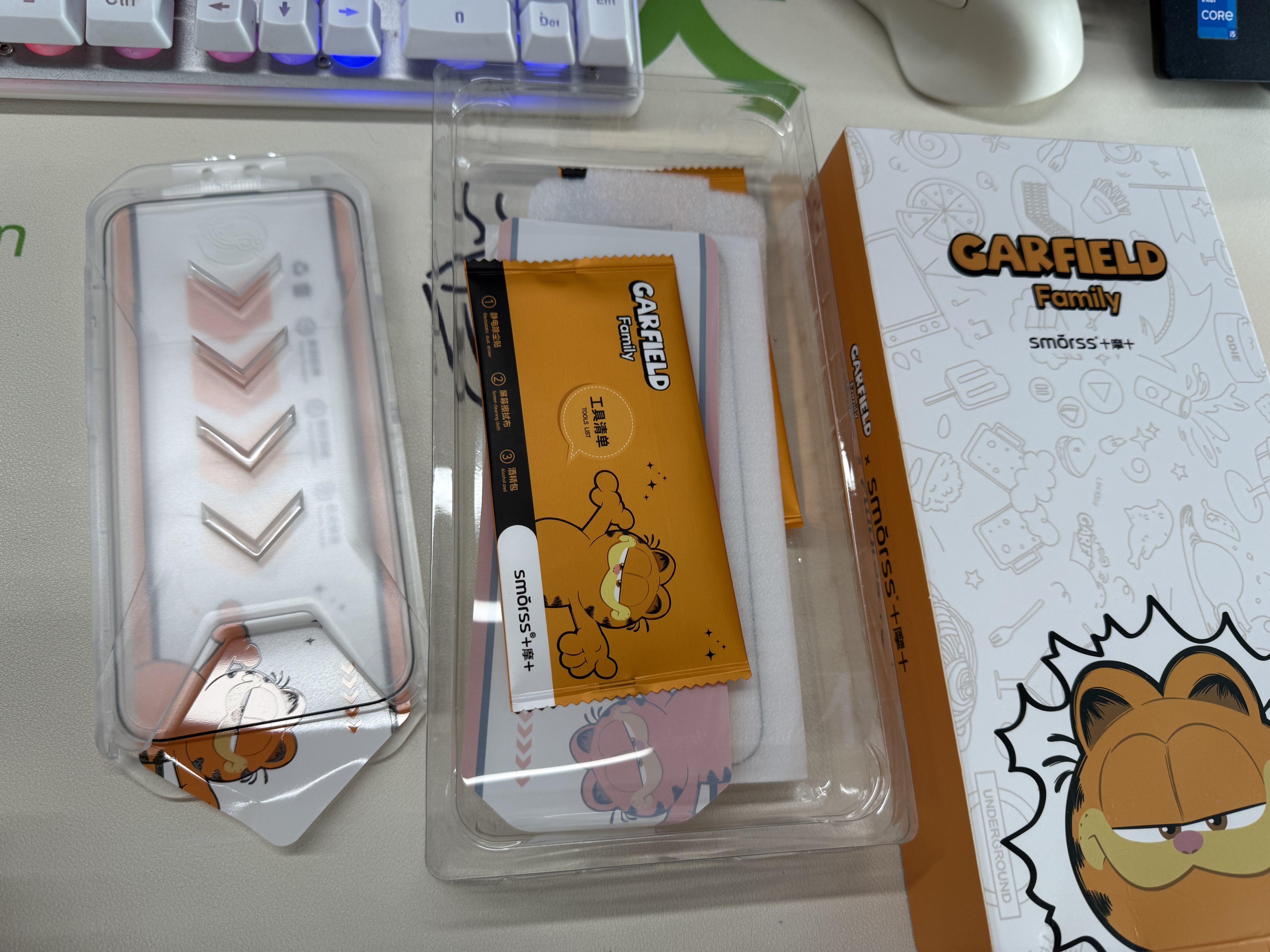 Smorss2片装【加菲猫正版授权】适用iPhone16ProMax钢化膜苹果16ProMax手机贴膜息影膜高清防指纹加菲猫 实拍图
