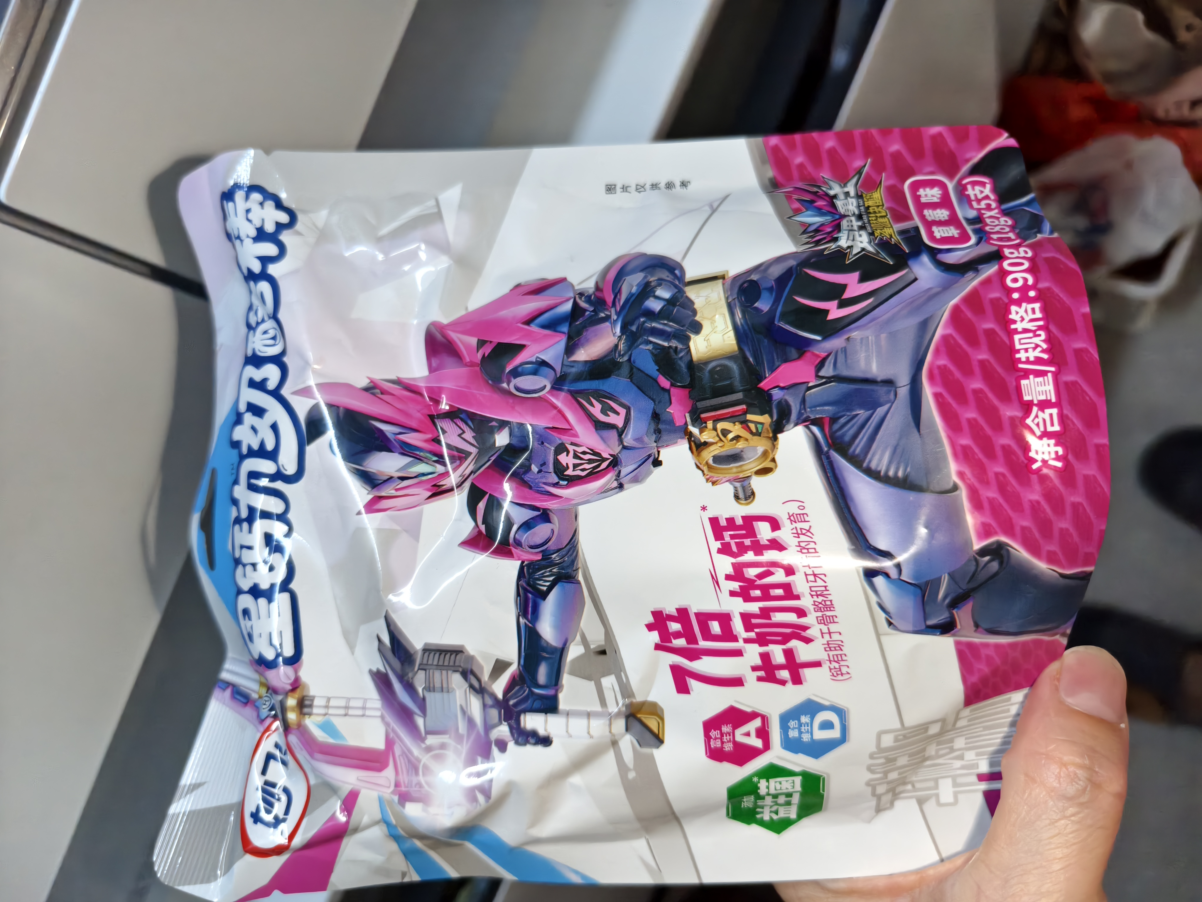 妙飞铠甲勇士 星钙力高钙奶酪棒540g/30支 含益生菌 儿童零食 实拍图