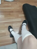 啄木鸟粗跟厚底玛丽珍鞋女2026年夏季新款蝴蝶结配裙子jk百搭小皮鞋单鞋 黑色 36 (230mm) 实拍图