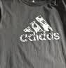 阿迪达斯（adidas）【特价清仓】夏季男女同款短袖男T恤跑步健身运动速干百搭 黑白 S 实拍图