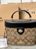 蔻驰（COACH）【品牌直供】女士KAY斜挎手提包棕黄拼黑色CBQ35礼物 实拍图