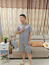 俞兆林冰丝男士睡衣夏季薄款短袖短裤家居服男生夏天大码26年新款套装 NSCBF-银灰色 【短袖短裤套装】 XL 男【推荐120-140斤】 实拍图