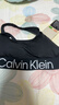 Calvin Klein内衣女醒目提花ck无钢圈轻运动可抽取垫交叉宽肩带美背文胸 UB1-太空黑 M 实拍图