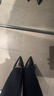 森达高跟鞋女细跟不累脚性感真皮通勤尖头中跟单鞋ZTC03CQ3 黑色新 38 实拍图