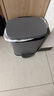 五月花脚踏不锈钢垃圾桶12L大容量酒店宿舍家用客厅厨房大容量内外双桶 实拍图