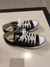 匡威（Converse）All Star夏季经典帆布男女低帮休闲运动鞋黑色101001 101001/黑色 37.5 实拍图