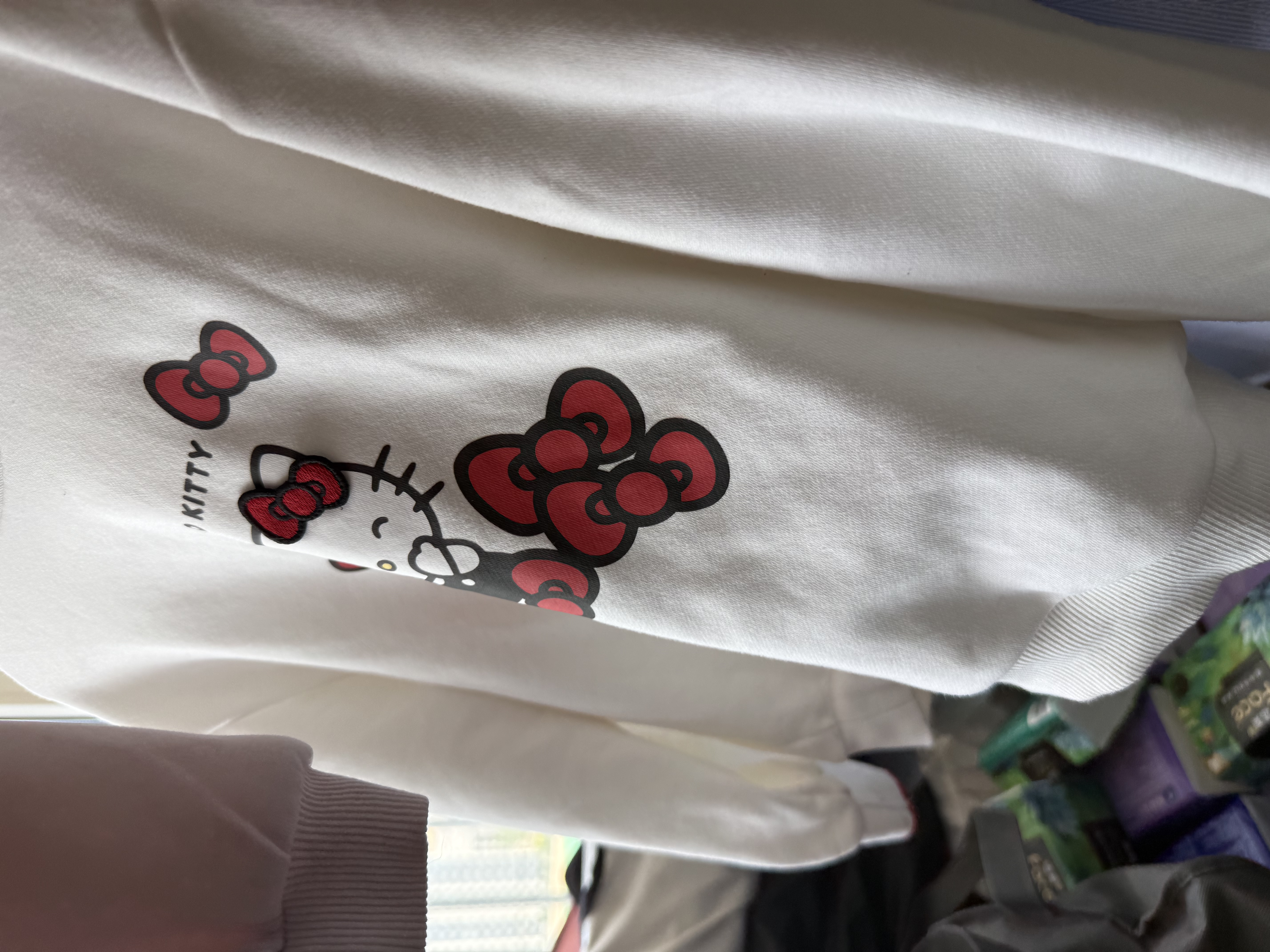 巴拉巴拉【HelloKittyIP】童装女童儿童卫衣春秋宝宝上衣可爱甜美落肩亲肤 实拍图