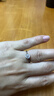 央创时尚求婚钻戒戒指女士1一克拉莫桑石S925道具单戒婚戒女款银戒指女款 实拍图