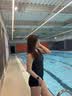 拓胜（TOSWIM） 游泳馆专用连体泳衣女成人竞速保守微胖显瘦遮肉不兜水游泳衣 【银梦星澜】+送泳帽 XL 【高170-174cm/重61-69kg】 实拍图