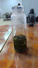 恩尔美（nRMEi）玻璃杯大容量泡茶杯茶水分离男士高硼硅加厚耐高温便携办公水杯子 【防烫杯套+皮圈+茶隔】 1000ml 实拍图