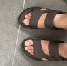 百丽七夕礼物两穿凉拖鞋男鞋商场款牛皮休闲沙滩凉鞋8GF01 棕-哑光 42 实拍图