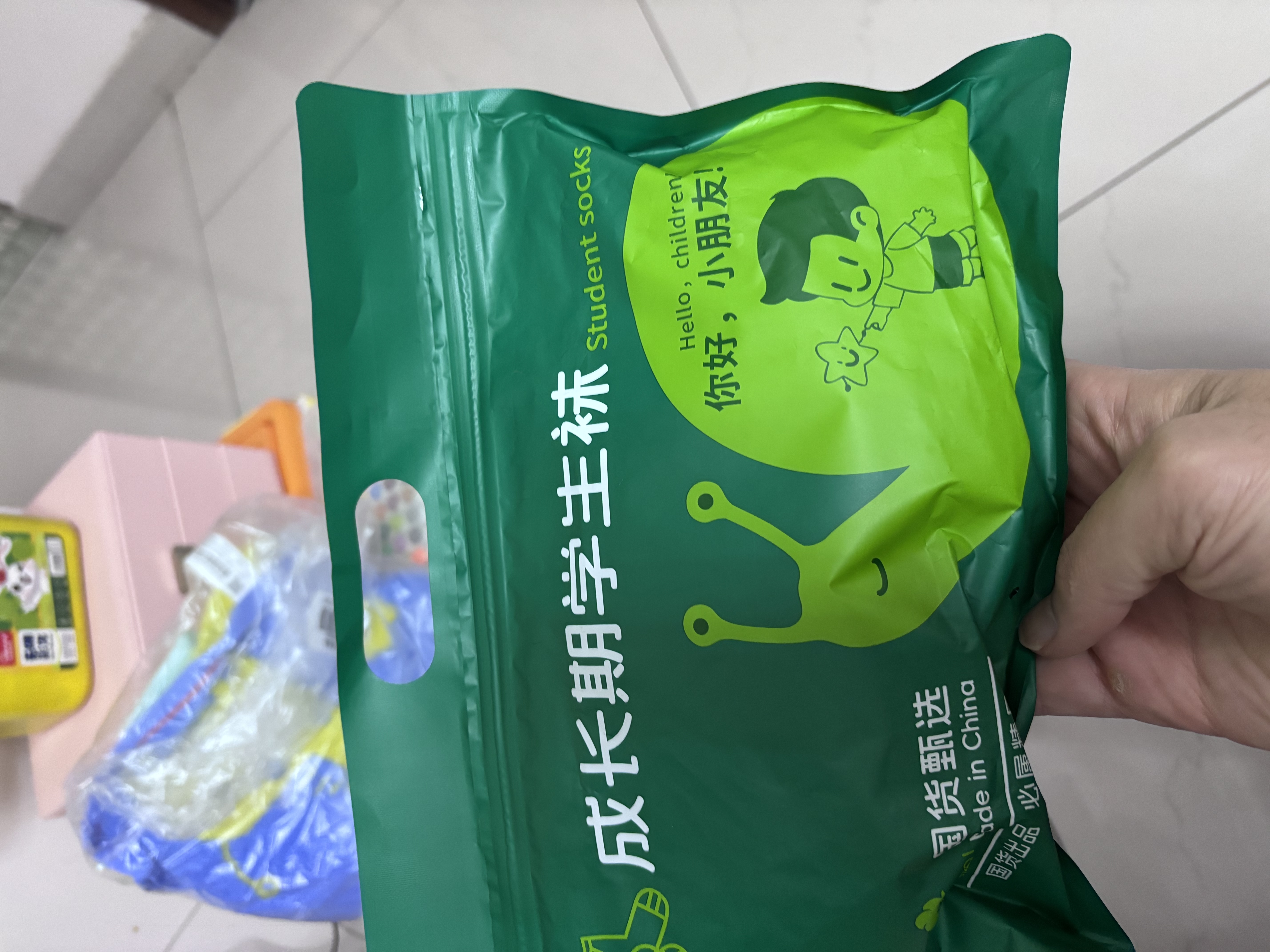 棉武器防臭儿童袜子男女童袜子青少年学生袜纯棉吸汗7a级抗菌耐磨中筒袜 实拍图