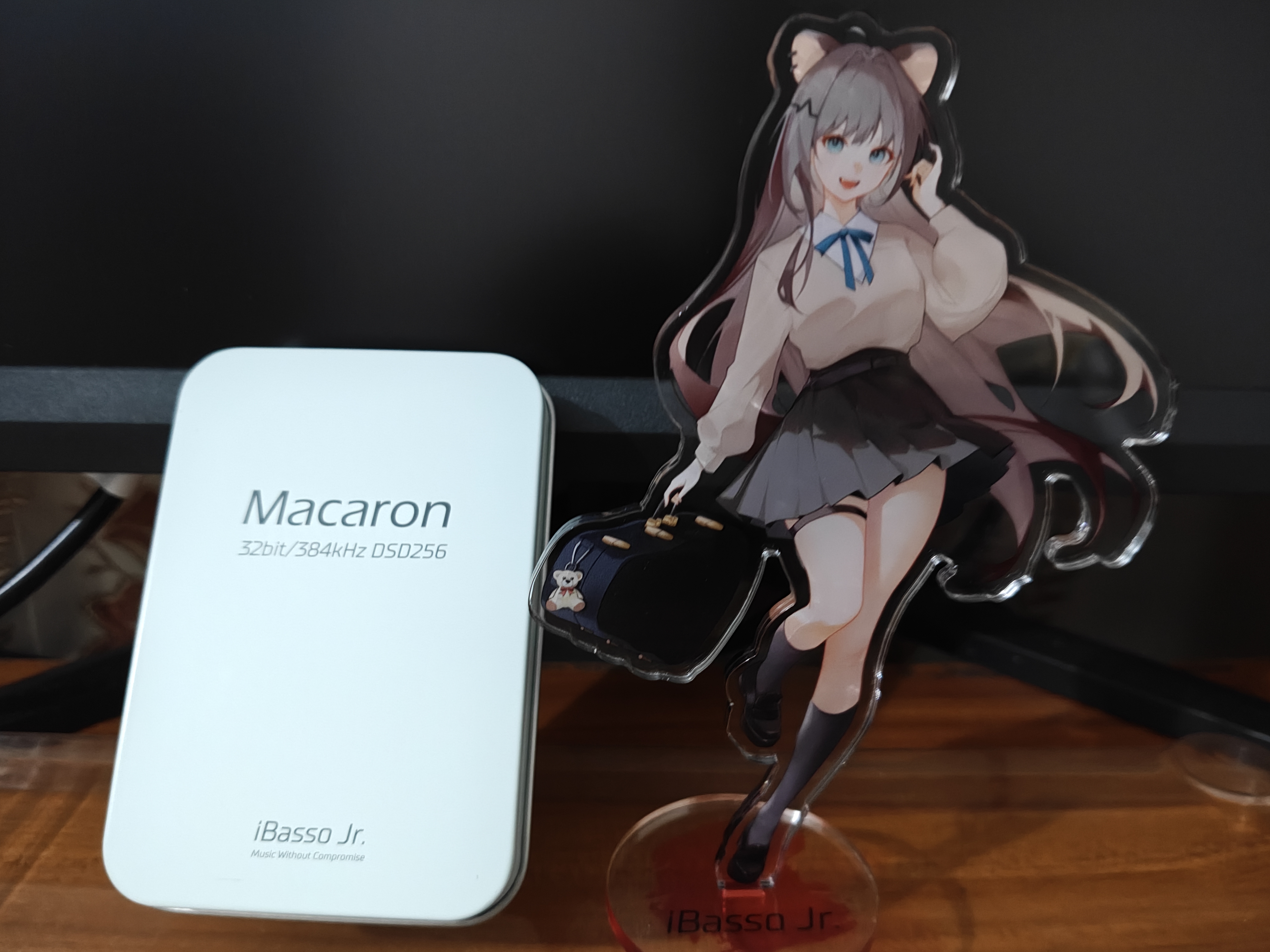 iBasso艾巴索Macaron马卡龙平衡解码耳放4.4平衡3.5TYPEC可换线HIFI便携安卓电脑小尾巴转接线月银 实拍图