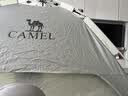骆驼（CAMEL） 户外帐篷黑胶折叠便携式野营帐露营装备过夜防雨遮阳防晒 沙绿色【黑胶防晒】，A111-3C 双层液压 实拍图