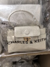 CHARLES&KEITH鳄鱼纹凯莉包手提斜挎婚包包女包生日礼物送女友CK2-50270880-1 Ivory象牙色 S 实拍图