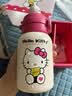 杯具熊（BEDDYBEAR）开口笑双饮儿童保温杯带吸管水杯学生杯大容量保温壶600ML Kitty 实拍图