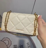 CHARLES&KEITH质感菱格链条小方钱包女包包女包生日礼物送女友CK6-10680924 Cream奶白色 XS 实拍图