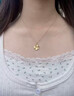 中国黄金（CHINA GOLD）黄金四叶草项链女款足金幸运草吊坠锁骨情人节生日礼物送女友老婆 【京速达】四叶草吊坠【赠银镀金链】约0.75g 实拍图