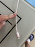 品胜苹果数据线PD27W快充Type-C充电器线转Lightning冰晶渐变 适用iPhone14/13/12/XR/8手机平板车载粉 实拍图
