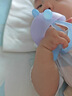 babycare婴儿牙胶手套式咬咬乐宝宝安抚牙胶硅胶玩具防吃手4月+ 恩特蓝 实拍图