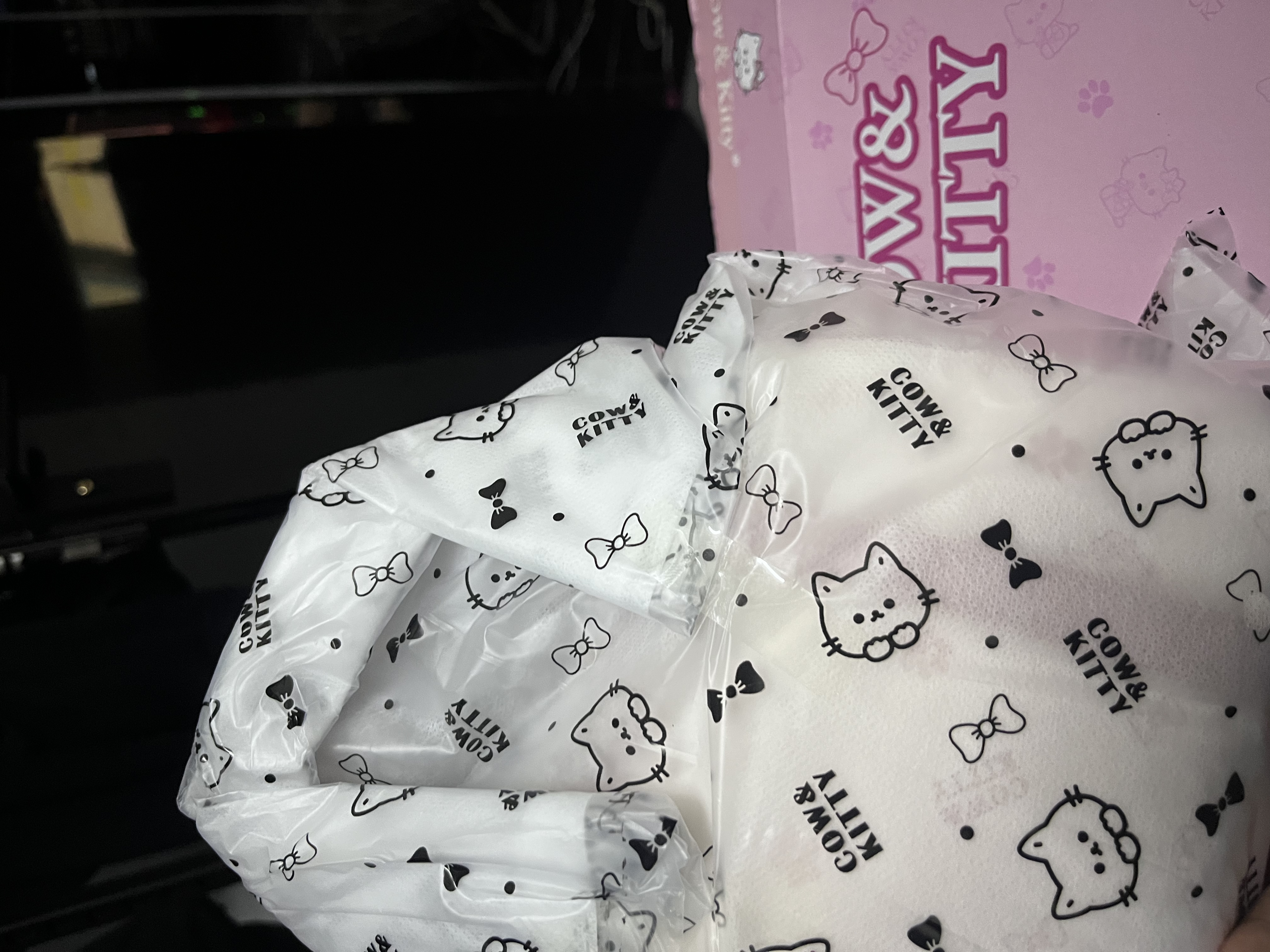COW&KITTY波士顿包女生礼物正品2026新款可爱小熊手提包斜挎包设计感单肩包 樱花粉【赠挂件+礼盒】 实拍图