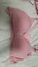 婧麒（JOYNCLEON）哺乳文胸孕妇内衣怀孕期哺乳薄款喂奶文胸产后前开扣无钢圈托聚拢 豆沙色3128【薄款透气聚拢】 90C 实拍图