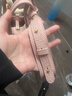 Songmont中号菜篮子女设计师款头层牛皮大容量通勤手提包【张婧仪同款】 樱花粉  帆布内胆 现货 实拍图
