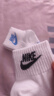 耐克NIKE袜子男女同款 吸汗透气运动袜 短袜三双装DX5074-911白S 实拍图
