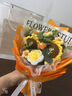 京东鲜花向日葵一举夺魁毛线针织成品永生花束高考祝福礼物毕业送同学老师 实拍图