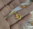 周大生黄金项链碎冰冰四叶草金项链女情人节礼物送女友老婆妈妈生日礼物 足金约1.15-1.25g+赠s925银链/礼盒 实拍图