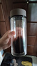 富光 男女士双层玻璃杯 高硼硅玻璃304茶隔水杯子 带茶隔泡茶杯500ml 实拍图