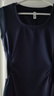森马（Semir）连衣裙女夏季U领纯色褶皱短袖短裙2026简约风设计感109326114005 实拍图