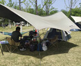 野徒者天幕黑胶帐篷天幕户外野外露营装备全套遮阳棚蝶形八角天幕旅行 3x4.5米/13㎡（适合4-12人) 黑胶蝶形天幕 实拍图