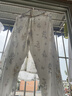 嫚熙（EMXEE）睡衣春夏季孕妇装衣服裤子哺乳待产产后月子服家居服套装弹力丝麻 绮幻花信（哺乳吊带三件套） M 实拍图